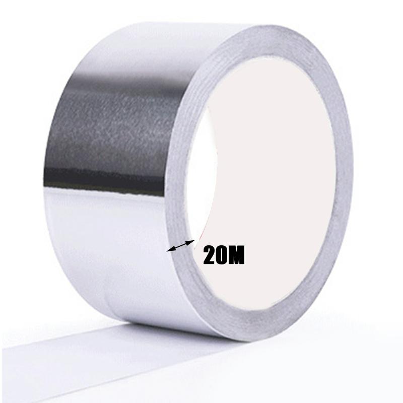 High Temperature Resistant Aluminum Foil Tape  Self-Adhesive Reflective Heat Resistant Foil Tape Household  |  Tapes & Adhesives Tapes & Adhesives Tapes & Adhesives