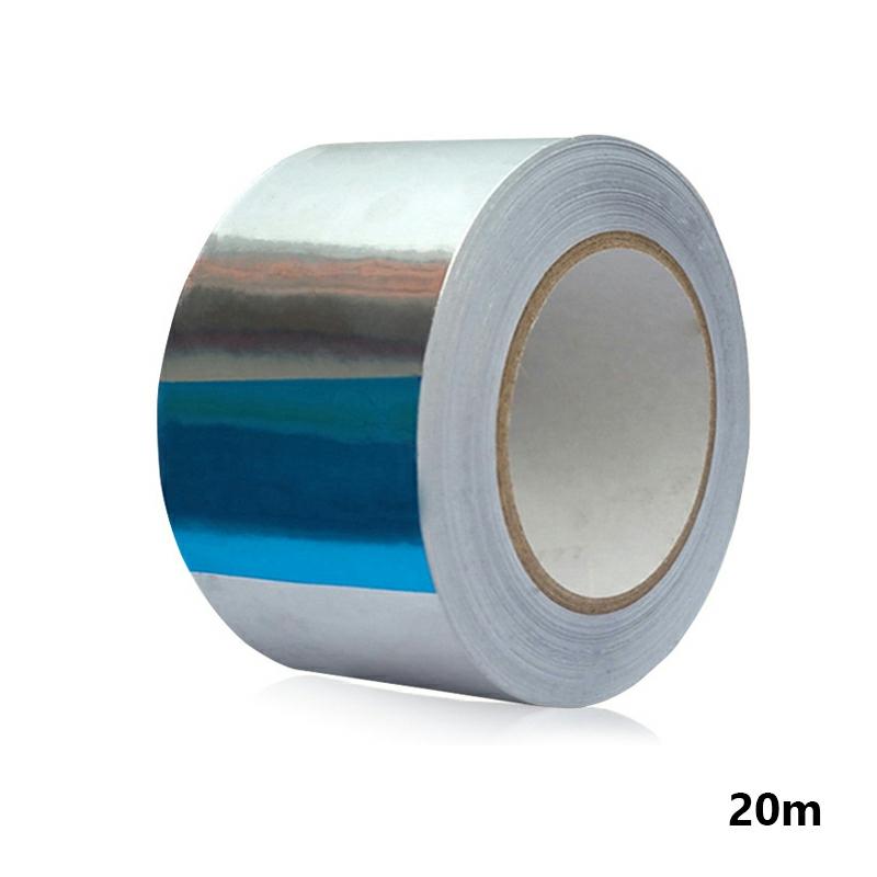 High Temperature Resistant Aluminum Foil Tape Solar Pipes Keep Warm Insulation Waterproof Coiled Material 3Cm Wide And 0.1Mm Thick,20M  |  Tapes & Adhesives Tapes & Adhesives 20M