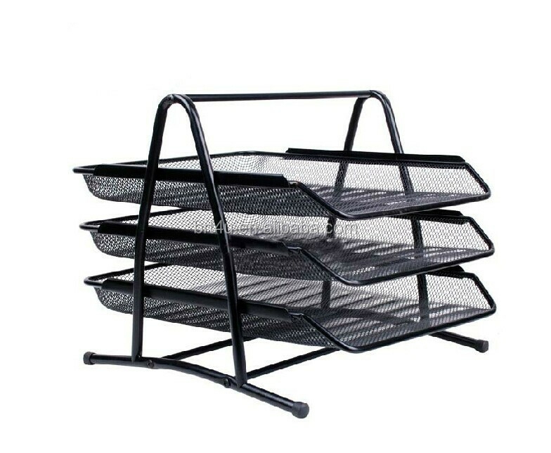 Hot Selling High Quality Metal Desktop 3/4/5 Tier Document Mesh Trays  |  Files & Folders Files & Folders Files & Folders