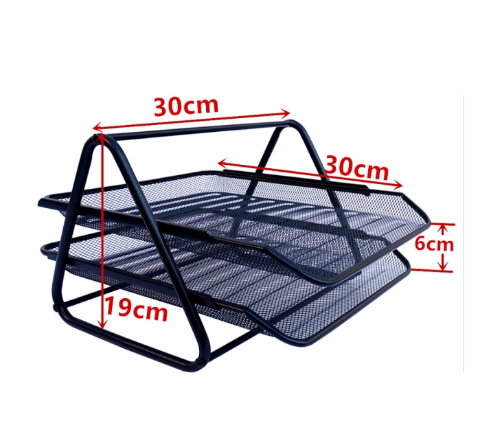 Hot Selling Metal Desk Organizer With 2 Sliding Trays For Letters And Files For Office  |  Files & Folders Files & Folders Files & Folders