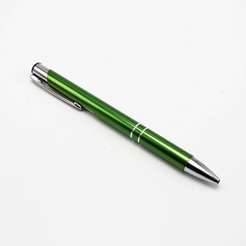 Hot Selling Personalized Advertising Custom Cheap Metal Aluminum Ballpoint  Pen For  Promotional Gift Green  |  Writing Instruments Writing Instruments Black