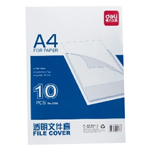 L-Weld File Cover Clear A4 Size 5706 10-Piece  |  Files & Folders Files & Folders Files & Folders