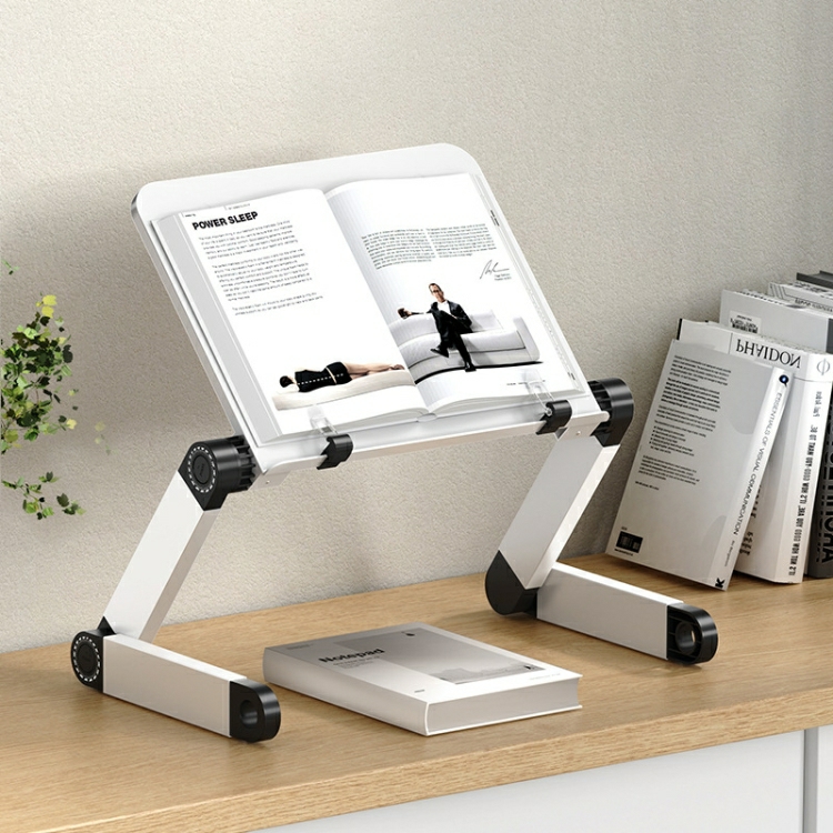 L03 Adjustable Lifting Reading Rack Book Holder Laptop Stand,Style： Double Section White Double Section White  |  Boards & Easels Boards & Easels Boards & Easels