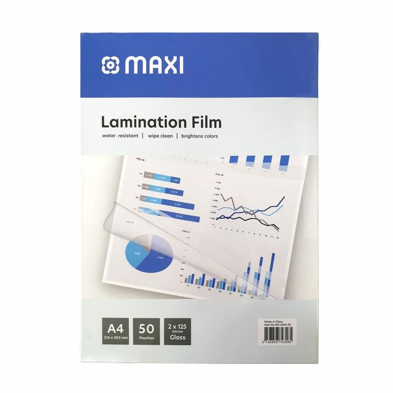 Lamination Film Clear A4 Size 250 Micron Mx-Lpa450 50-Piece  |  Files & Folders Files & Folders Files & Folders