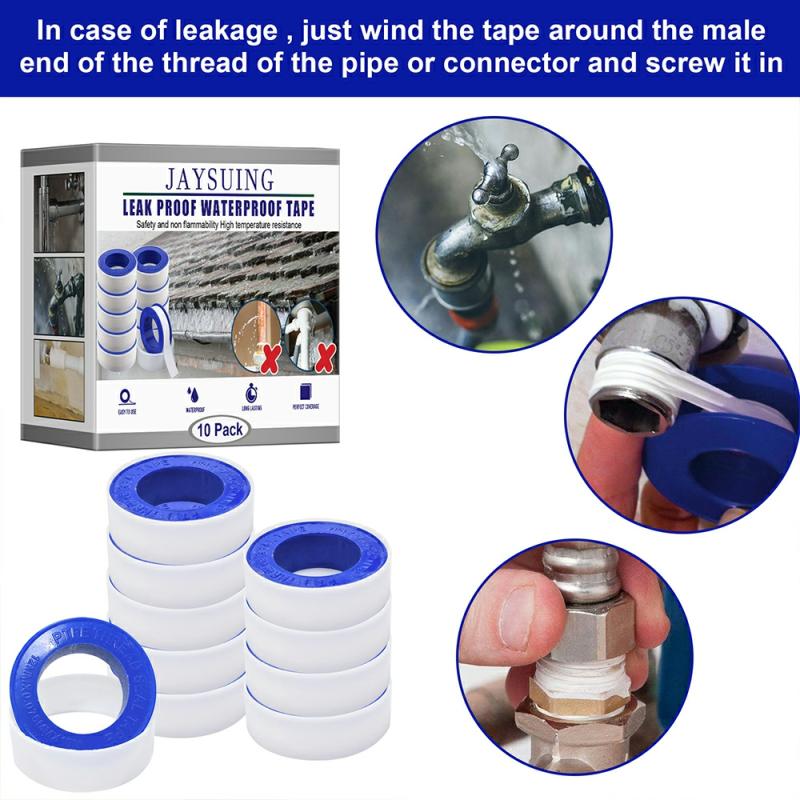 Leak-Proof Waterproof Tape High Temperature Resistance Faucet Pipe Sealing Tape  |  Tapes & Adhesives Tapes & Adhesives Tapes & Adhesives