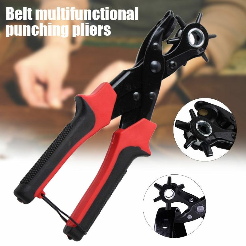 Leather Belt Hole Puncher Leather Hole Punch Tool Multi-Function Hole Punch Pliers For Leather Belts Watch Strap New  |  Art & Crafts Art & Crafts Art & Crafts