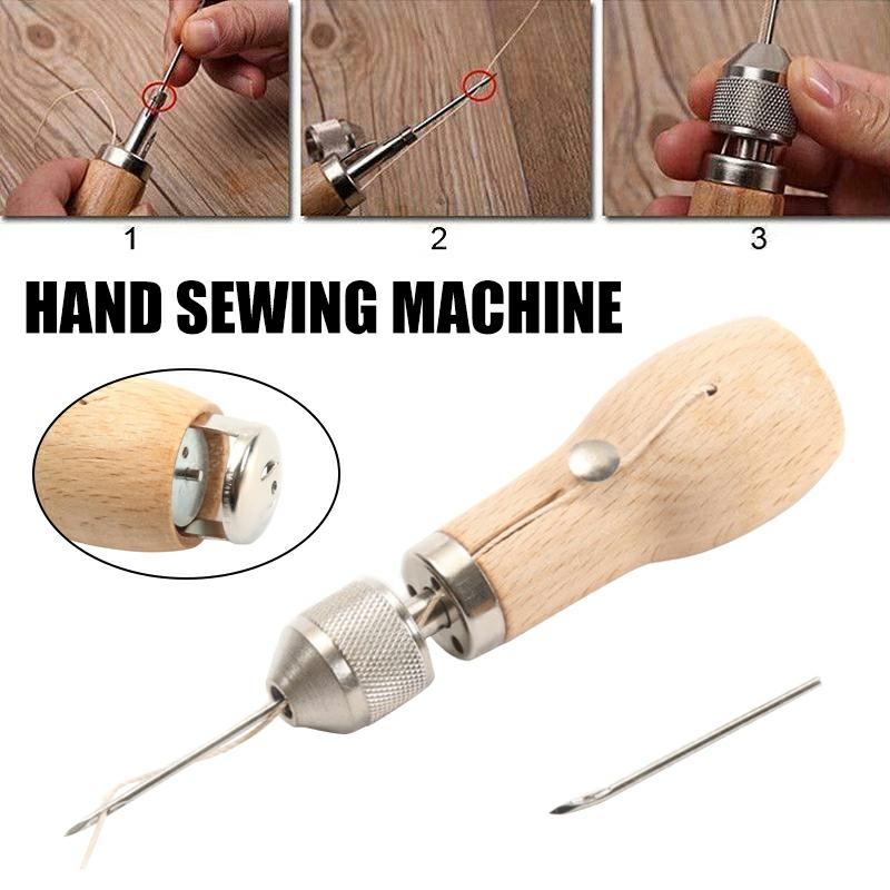 Leather Tent Canvas Sewing Awl Hand Stitcher Leathercraft Needle Tool Kit New  |  Art & Crafts Art & Crafts Art & Crafts