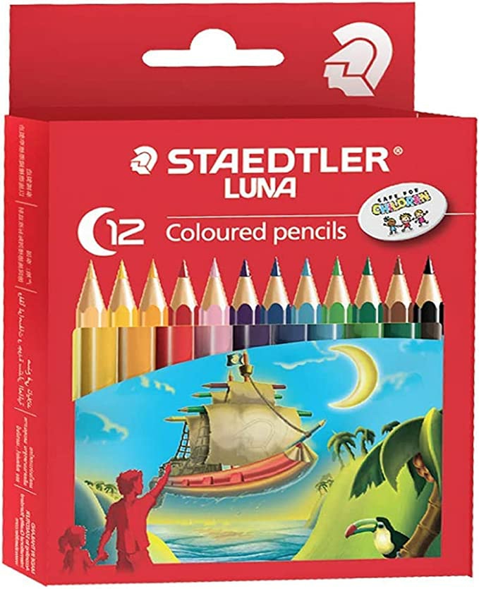 Luna  Color Pencils Short 12 Color  |  Writing Instruments Writing Instruments Writing Instruments