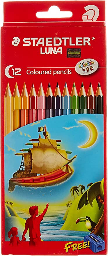 Luna Multicolor  Pencils Pack Of 12  |  Writing Instruments Writing Instruments Writing Instruments