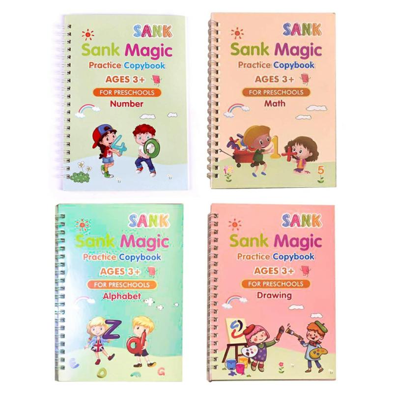 Magic Practice Copybook English Tracing Grooves Design Baby Writing Drawing Book Without Pen 1  |  Writing Material Writing Material Pen Set 1