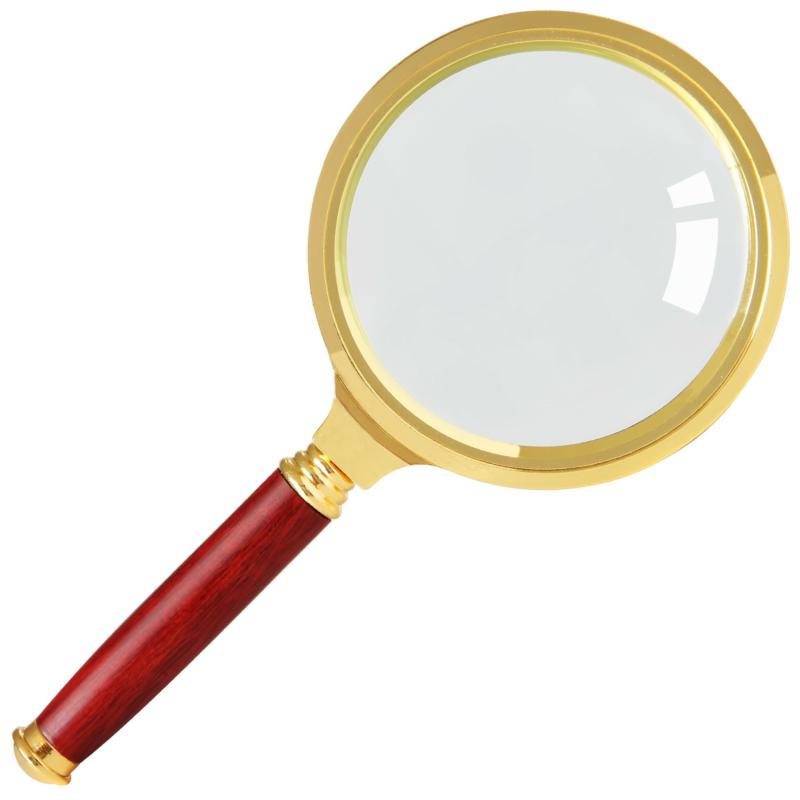 Magnifying Glass 70Mm Golden Metal  |  Writing Instruments Writing Instruments Writing Instruments