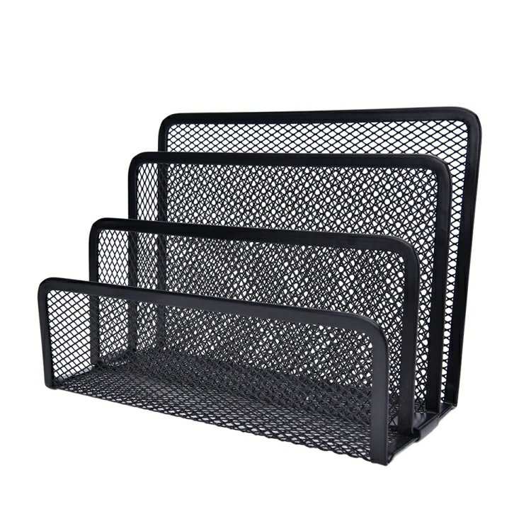 Mesh Letter Sorter Mail Document Tray Black Desk Office File Storage Rack Mesh Letter Sorter  |  Boards & Easels Boards & Easels Boards & Easels