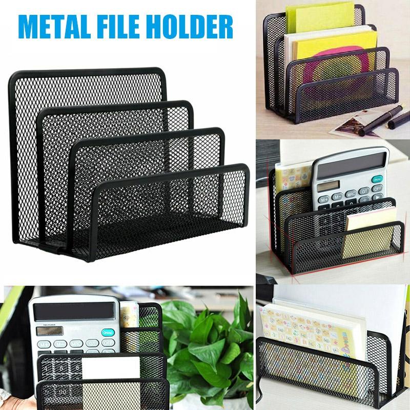 Mesh Letter Sorter Mail Document Tray Desk Office File Organiser Holder Multifunctional File Storage  |  Desk Supplies Desk Supplies Desk Supplies