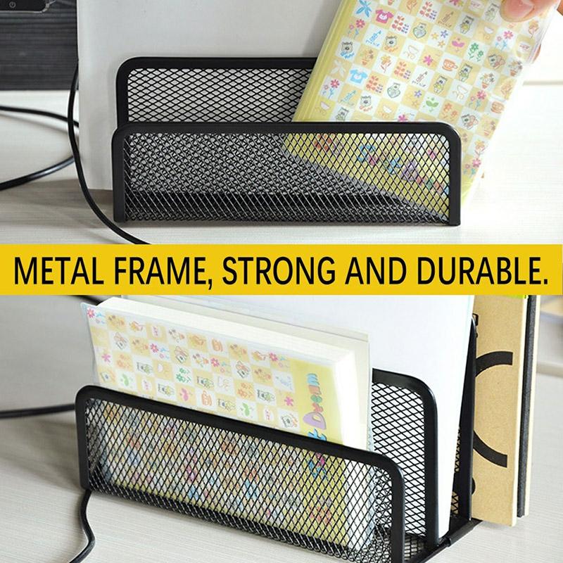 Mesh Letter Sorter Mail Document Tray Desk Office File Organiser Holder Multifunctional File Storage  |  Desk Supplies Desk Supplies Desk Supplies