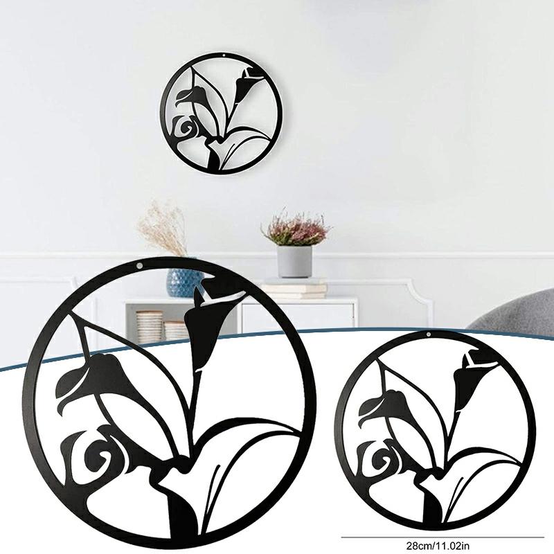 Metal Lilium Art Ornaments Wall Hanging Crafts Decoration For Home Wall Living Room Bedroom New  |  Writing Material Writing Material Writing Material