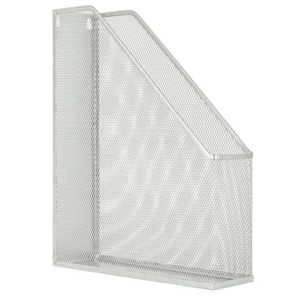 Metal Mesh Magazine Holder, Silver  |  Desk Supplies Desk Supplies Desk Supplies