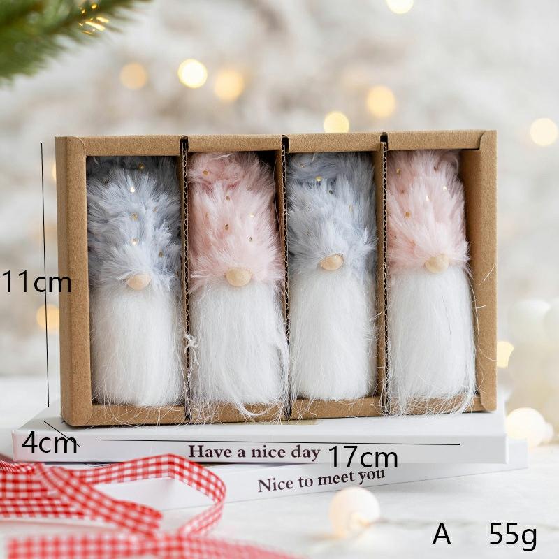 Mini Christmas Tree Pendant Set Lovely Soft Plush Doll Ornament Creative Xmas Decoration For Home Hotel Bar New  |  Art & Crafts Art & Crafts Art & Crafts