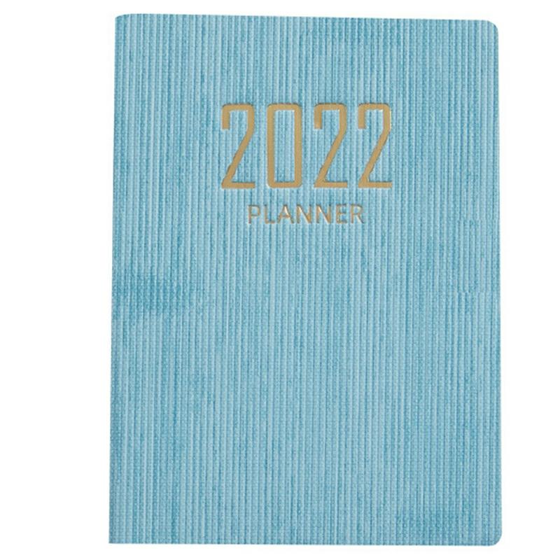 Mini Notebook 365 Days Portable Pocket Notepad Daily Weekly Agenda Planner Notebooks Stationery Office School Supplies Blue,A7  |  Writing Material Writing Material A7