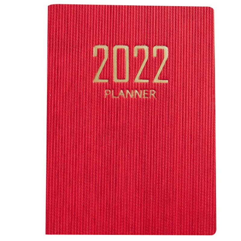 Mini Notebook 365 Days Portable Pocket Notepad Daily Weekly Agenda Planner Notebooks Stationery Office School Supplies Red,A7  |  Writing Material Writing Material A7