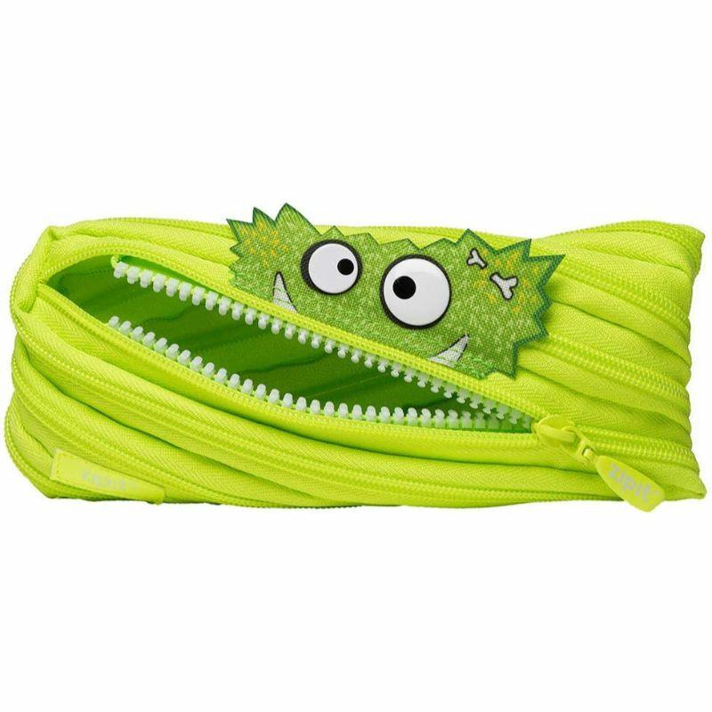 – Monstar Pencil Case For Kids, Cute Pen Pouch Holds Up To 30 Pens, Made Of One Long Zipper   Lime  |  Writing Instruments Writing Instruments Writing Instruments