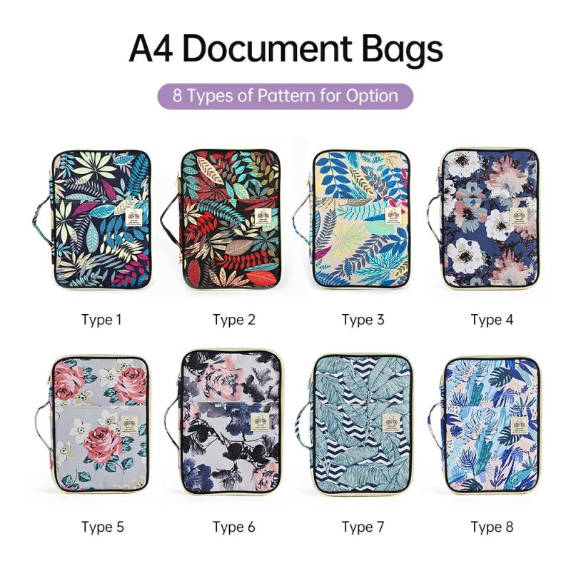 Multi-Functional A4 Document Bags Portfolio Organizer Waterproof Travel Pouch Zippered Case For Pads Notebooks Pens Id Card Gift For Students Travelers Businessman 7  |  Files & Folders Files & Folders 3