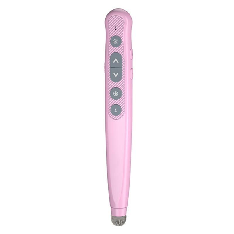 Multifunctional Projection Page Turning Pen Lightweight Long-Distance Lasers Pointer For Classroom Teaching Pink  |  Desk Supplies Desk Supplies Black