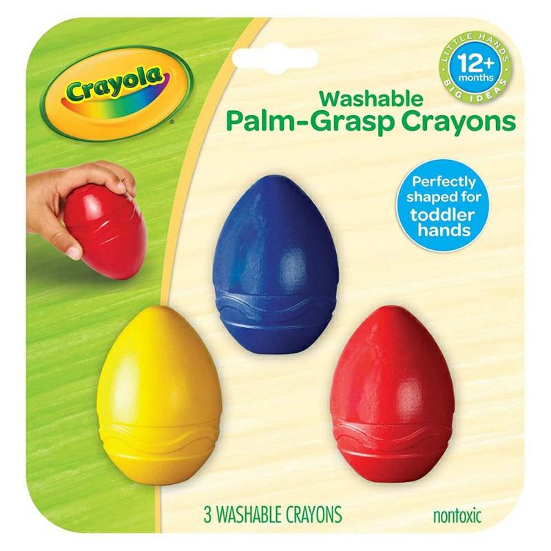 My First Palm Grip Crayons, Coloring For Toddlers 3 Count  |  Writing Instruments Writing Instruments Writing Instruments