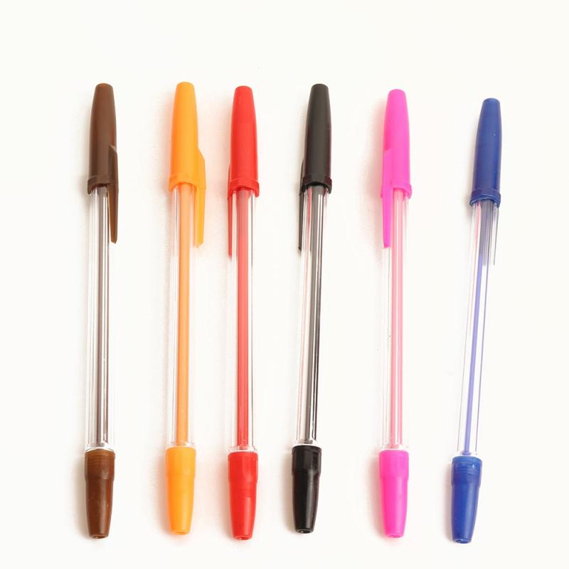 New Design 6Pcs Ballpoint Pen Support Custom For School And Office Gift Colorful  |  Writing Instruments Writing Instruments Black