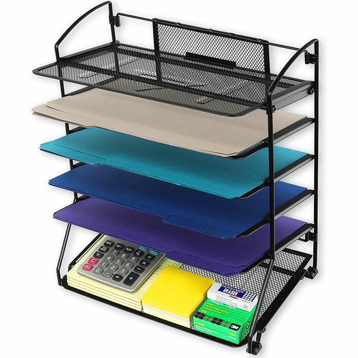 New Design Mesh Desk File Organizer 6 Tiers Document Letter Tray Organizer  |  Files & Folders Files & Folders Files & Folders