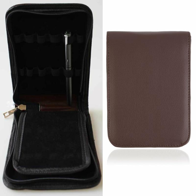 New Fashion Fountain Pen Roller Pen Pu Leather Case Pouch Bag For 12 Pens  |  Desk Supplies Desk Supplies Desk Supplies