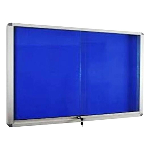 Notice Board With Glass Door Lock 120 X 180Cm  |  Boards & Easels Boards & Easels Boards & Easels