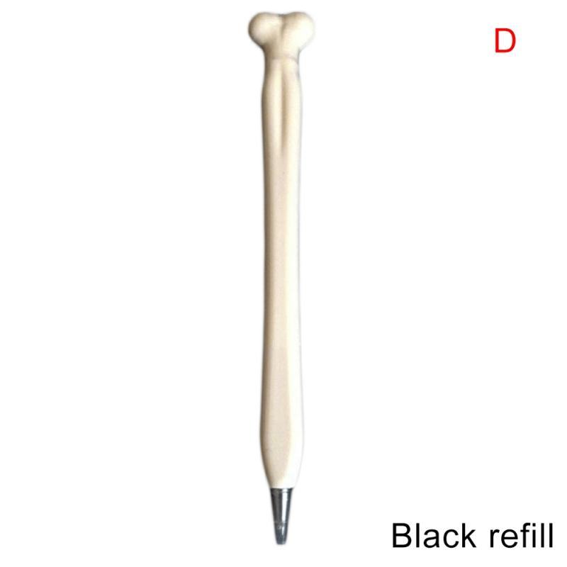 Novelty Bone Shape Ballpoint Pens Finger Pen Stationery Crazy Gift For Nurse Doctor Student Realistic Halloween D,Black  |  Writing Instruments Writing Instruments A