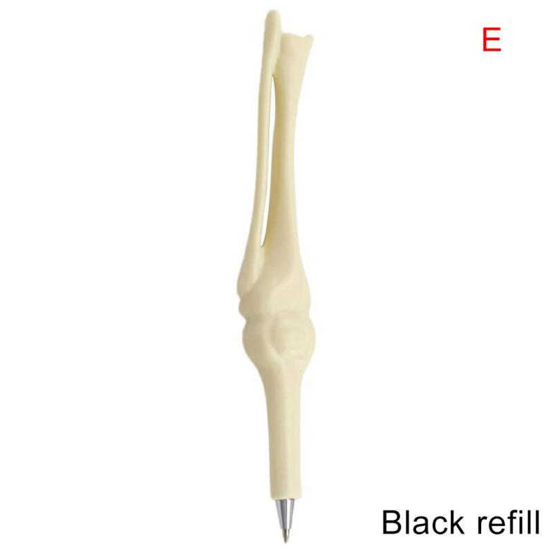 Novelty Bone Shape Ballpoint Pens Finger Pen Stationery Crazy Gift For Nurse Doctor Student Realistic Halloween E,Black  |  Writing Instruments Writing Instruments A