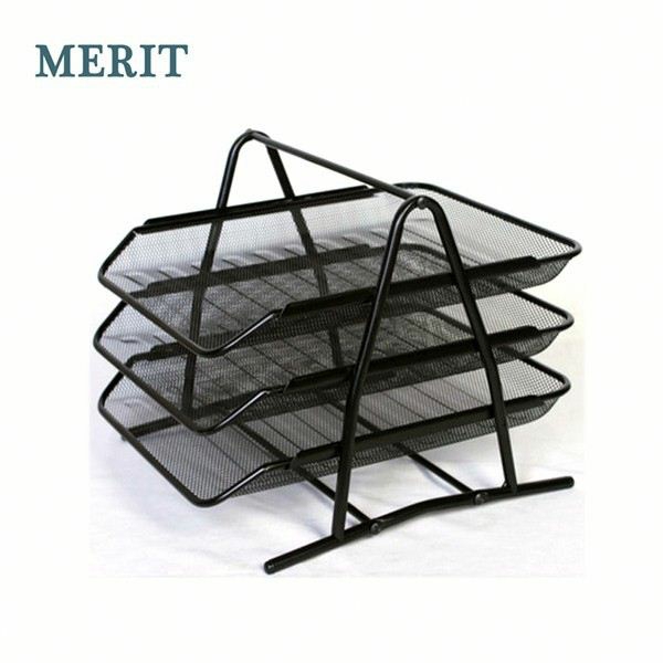 Office Mesh File Tray With 3 Layer Desk Document Tray  |  Files & Folders Files & Folders Files & Folders