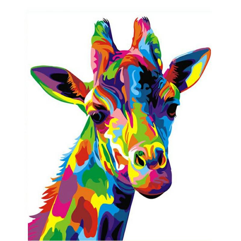 Paint By Numbers For Adult Diy Paint By Number Kits For Kids Beginner On Canvas Color Giraffe  |  Art & Crafts Art & Crafts Art & Crafts