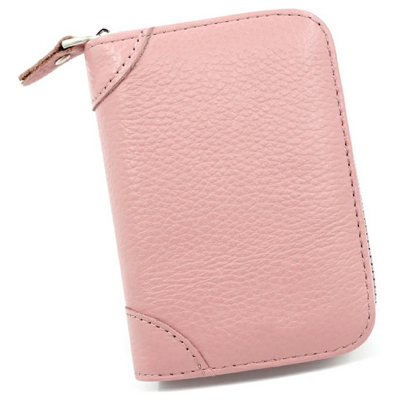 Personalized Zipper Organ Card Holder Large Capacity Waterproof Money Bag For Men Unisex Light Pink,Zk995  |  Desk Supplies Desk Supplies Big Red