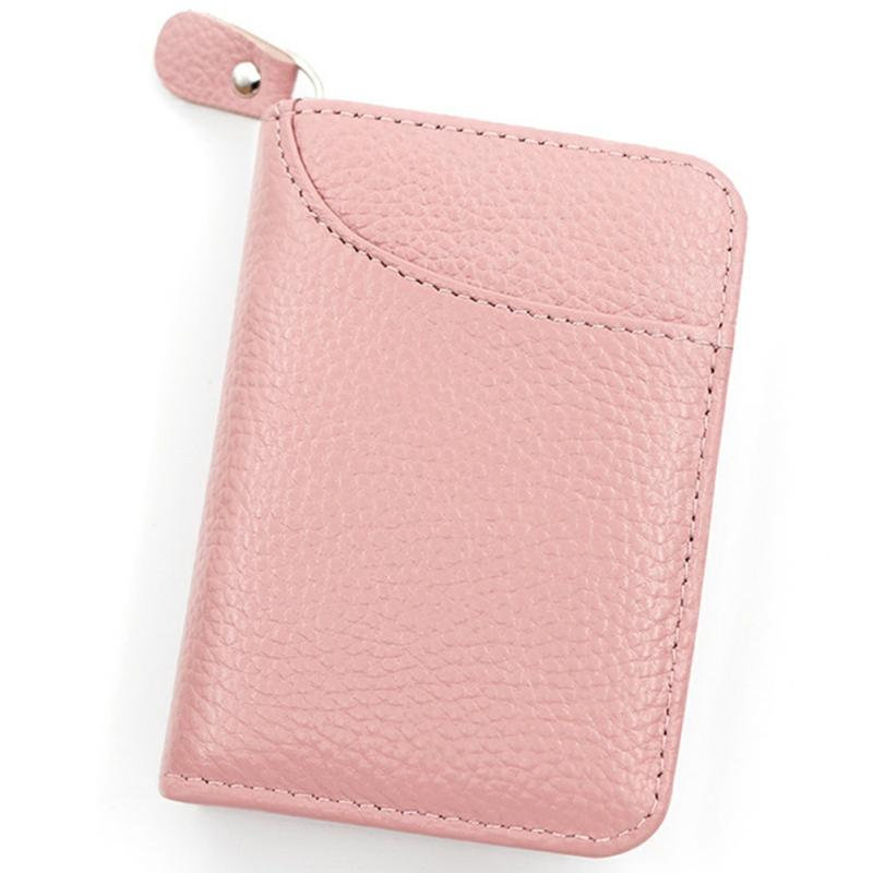 Personalized Zipper Organ Card Holder Large Capacity Waterproof Money Bag For Men Unisex Light Pink,Zk999  |  Desk Supplies Desk Supplies Big Red