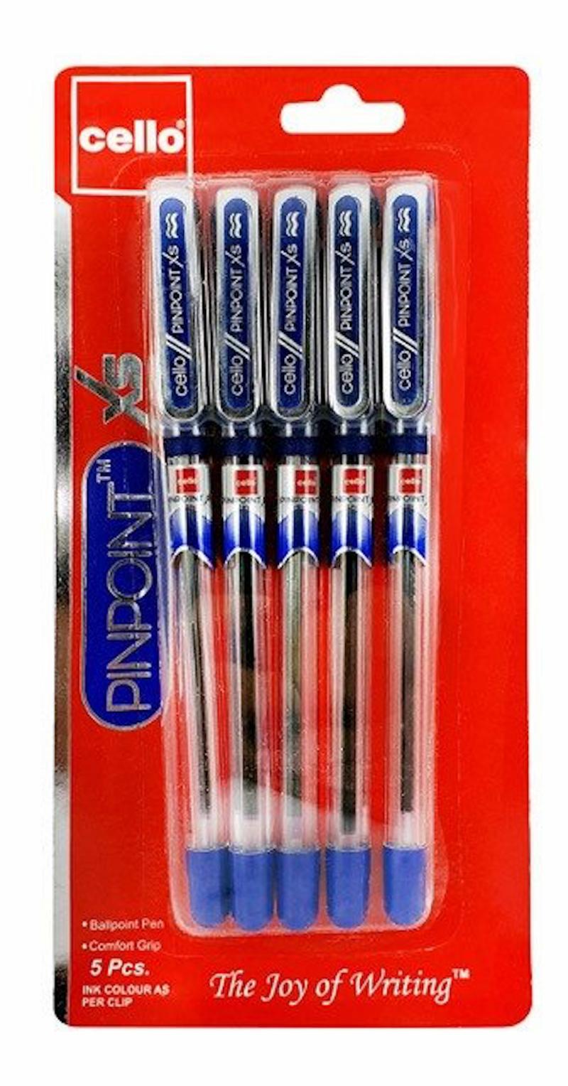 Pinpoint Xs Ball Pen 0.7 Mm Blister Of 5 Pieces – Blue  |  Writing Instruments Writing Instruments Writing Instruments