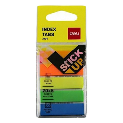 Plastic Index Tab 100 Sheet Multicolor  |  Writing Material Writing Material Writing Material