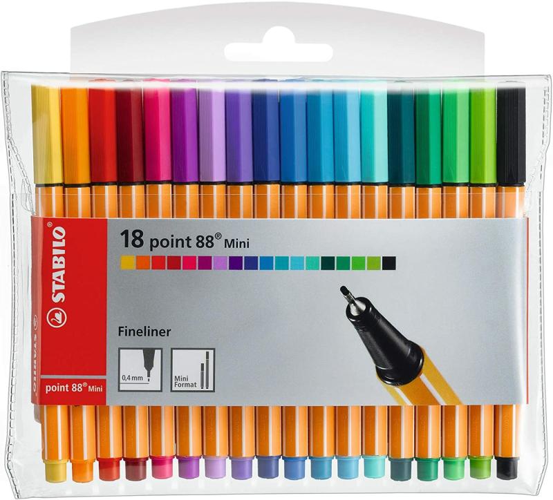 Point 88 Mini 18 Color Pens Wallet  |  Writing Instruments Writing Instruments Writing Instruments