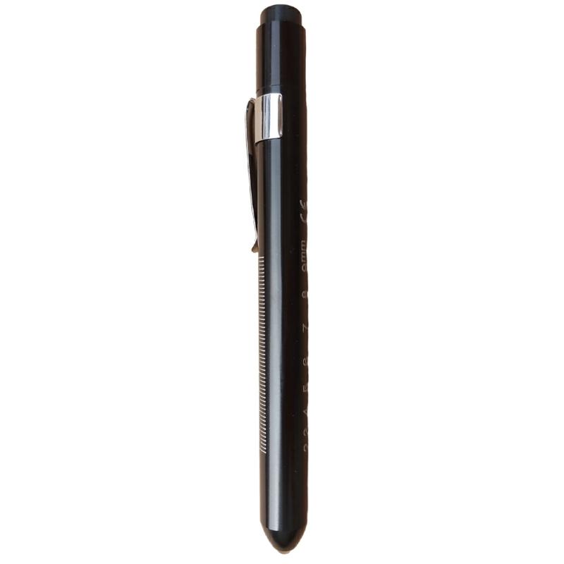 Portable Pen Light With Pen Clip Battery Powered Penlight For Nurses Doctor Black White Light  |  Desk Supplies Desk Supplies Black White Light