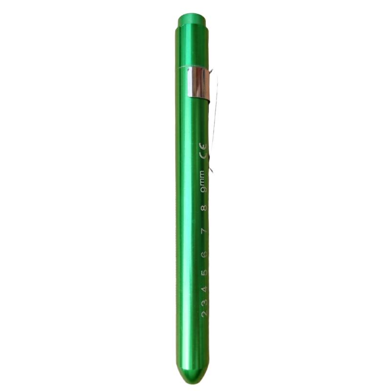 Portable Pen Light With Pen Clip Battery Powered Penlight For Nurses Doctor Green Yellow Light  |  Desk Supplies Desk Supplies Black Yellow Light