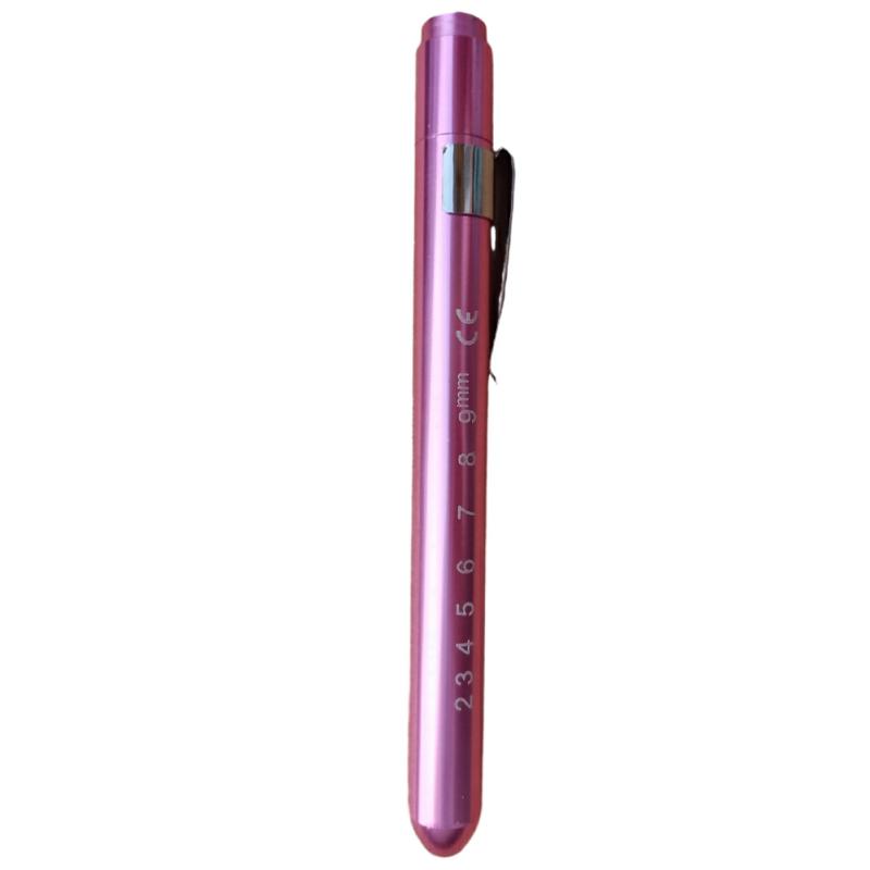 Portable Pen Light With Pen Clip Battery Powered Penlight For Nurses Doctor Light Pinkwhite Ligh  |  Desk Supplies Desk Supplies Desk Supplies