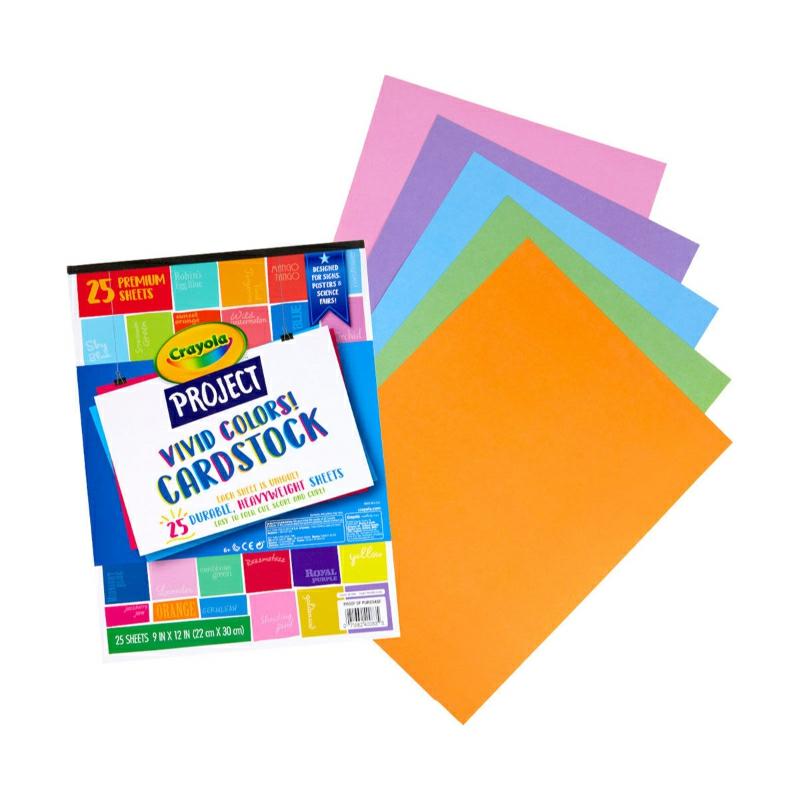 Project 25 Ct. Cardstock, Vivid Colors  |  Art & Crafts Art & Crafts Art & Crafts