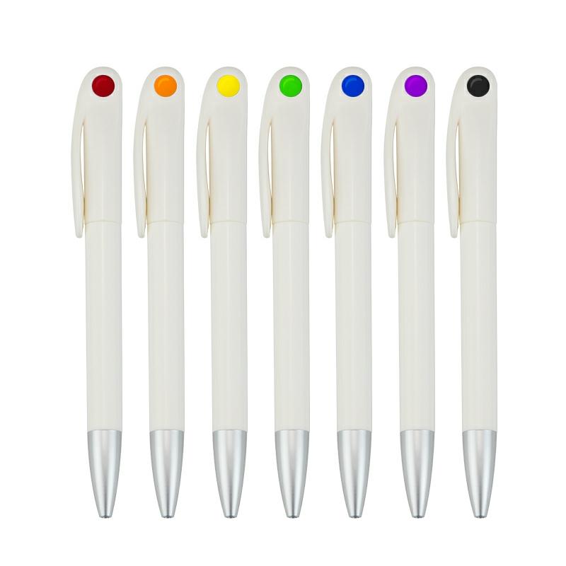 Promotional  Custom Design Heat Transfer Printing White Blank Sublimation Plastic Ball Point Pen Orange  |  Writing Instruments Writing Instruments Black