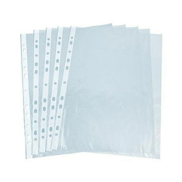 Punch Pocket Clear 100-Piece 40 Mic  |  Files & Folders Files & Folders Files & Folders