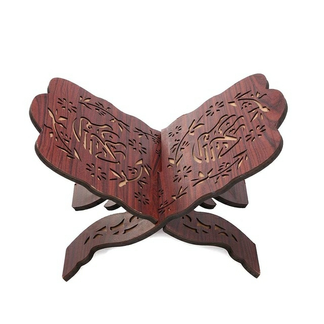 Quran Wooden Book Stand Holder Bookends Gift Removable Handmade Wood Book Decoration(Wine Red) Wooden Book Stand  |  Boards & Easels Boards & Easels Boards & Easels