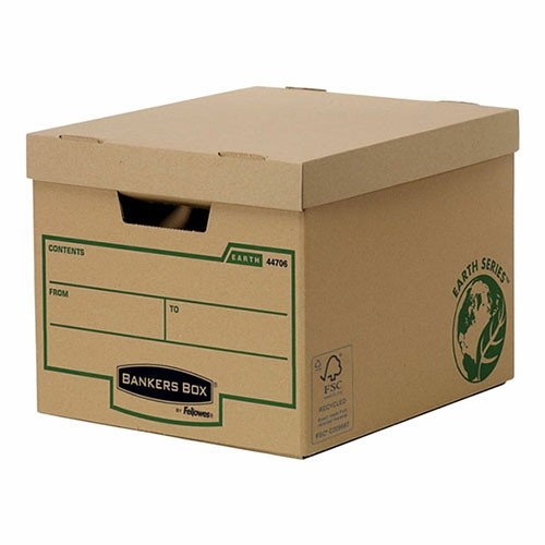 R-Kive Archive Basic Strength Standard Storage Box Brown 4470601  |  Files & Folders Files & Folders Files & Folders