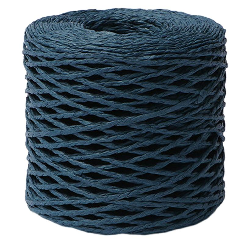 Raffia Woven Thread Diy Hand-Made Crafts Weaving Rope Cuttable Gift Decorative Packing String Deep Cerulean  |  Art & Crafts Art & Crafts Art & Crafts