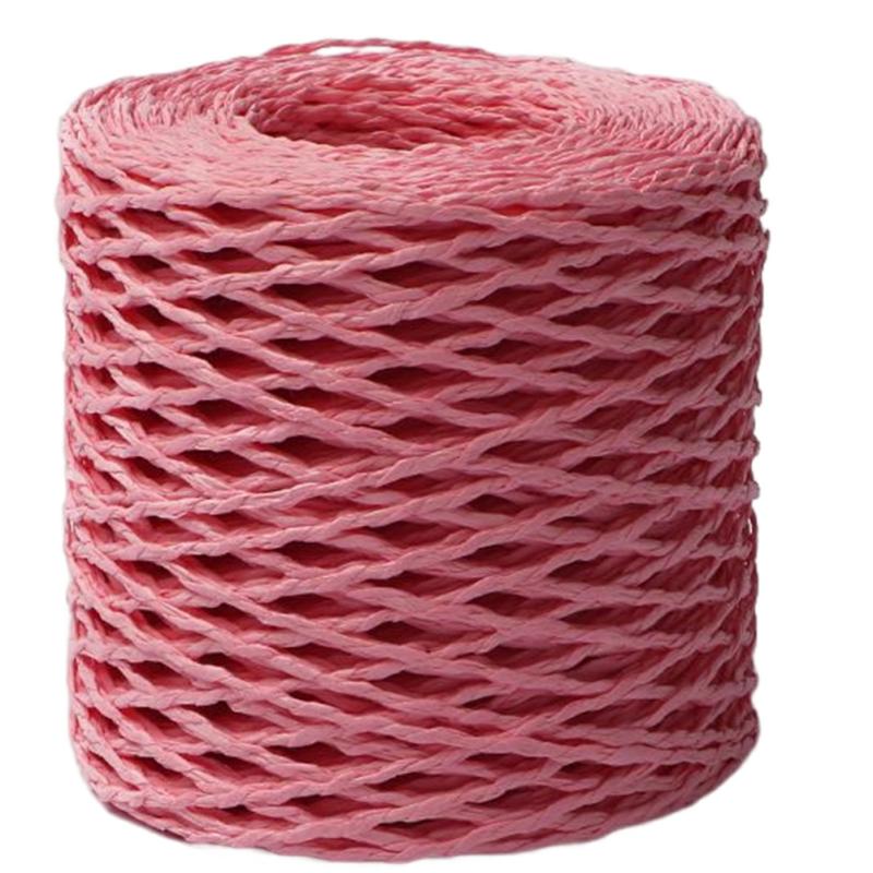 Raffia Woven Thread Diy Hand-Made Crafts Weaving Rope Cuttable Gift Decorative Packing String Peach  |  Art & Crafts Art & Crafts Art & Crafts